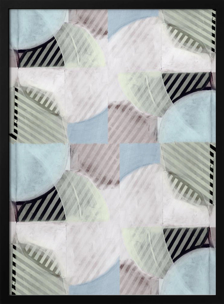 Abstracte Mistige Strepen 2 | Poster