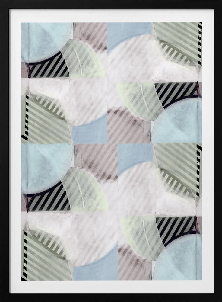 Abstracte Mistige Strepen 2 | Poster
