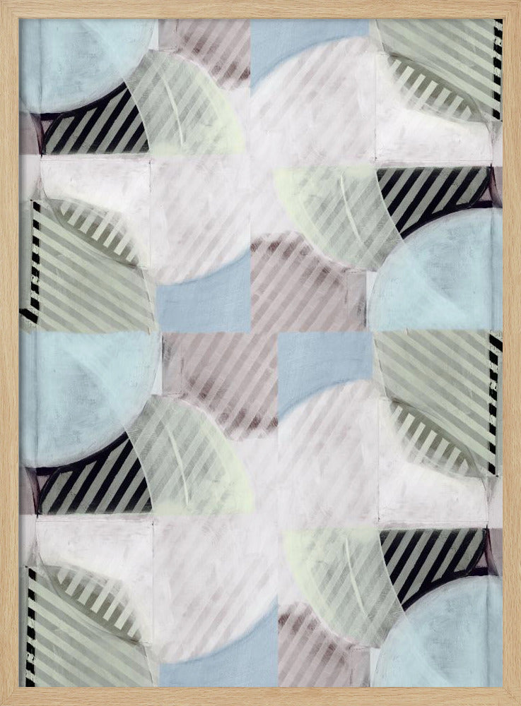 Abstracte Mistige Strepen 2 | Poster