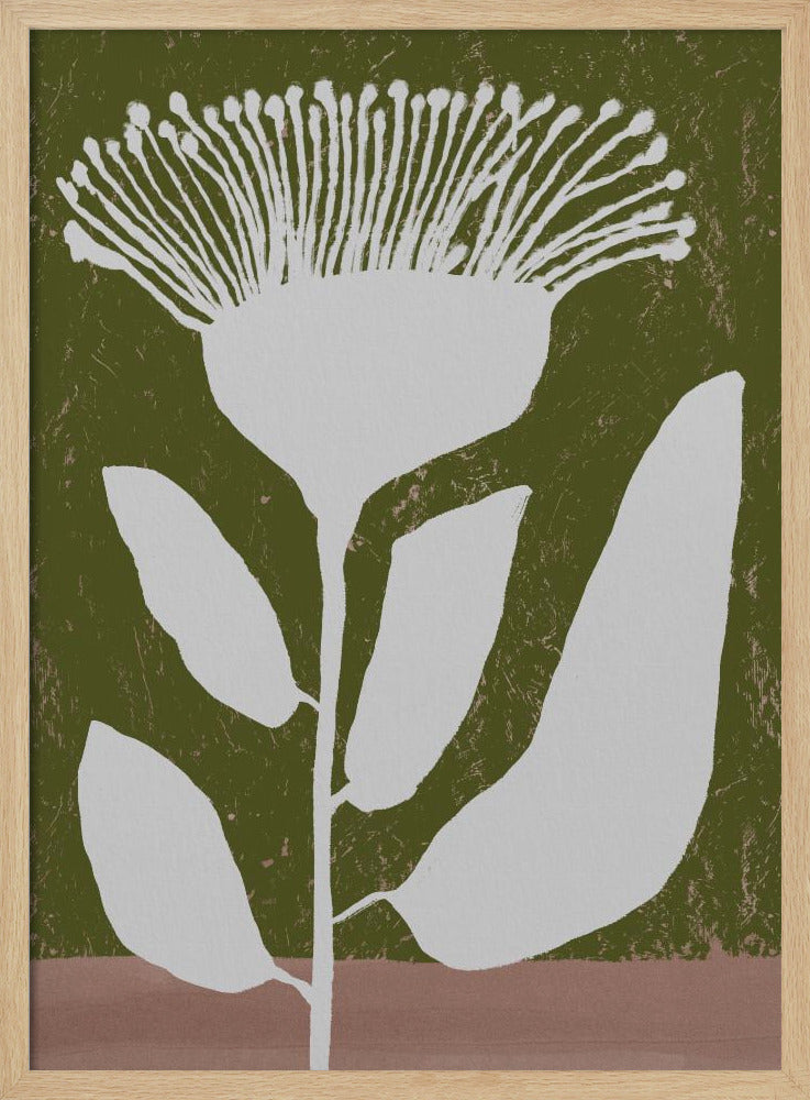 Botanisch ontwerp van een bloem tegen | Poster