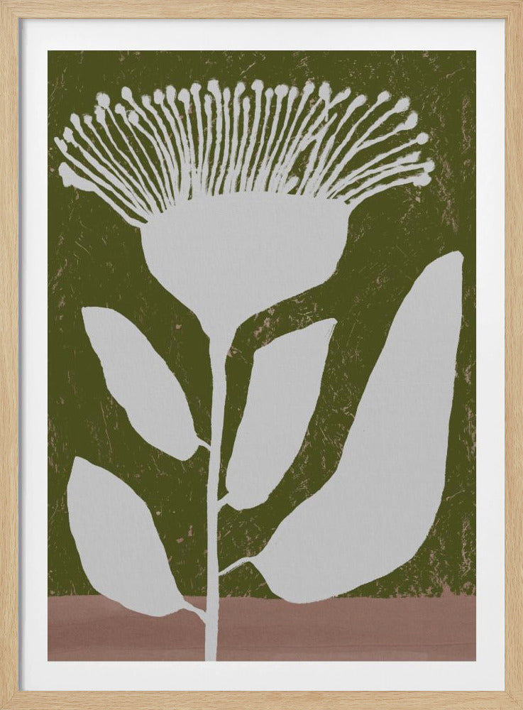 Botanisch ontwerp van een bloem tegen | Poster