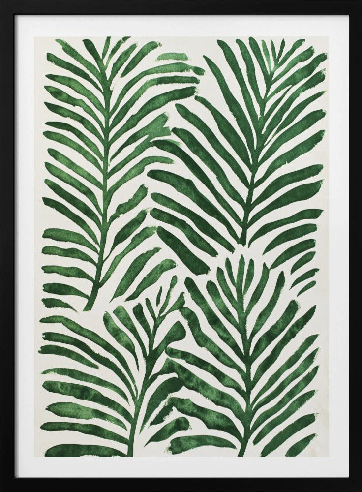 Groene bladeren | Poster