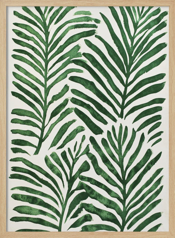 Groene bladeren | Poster