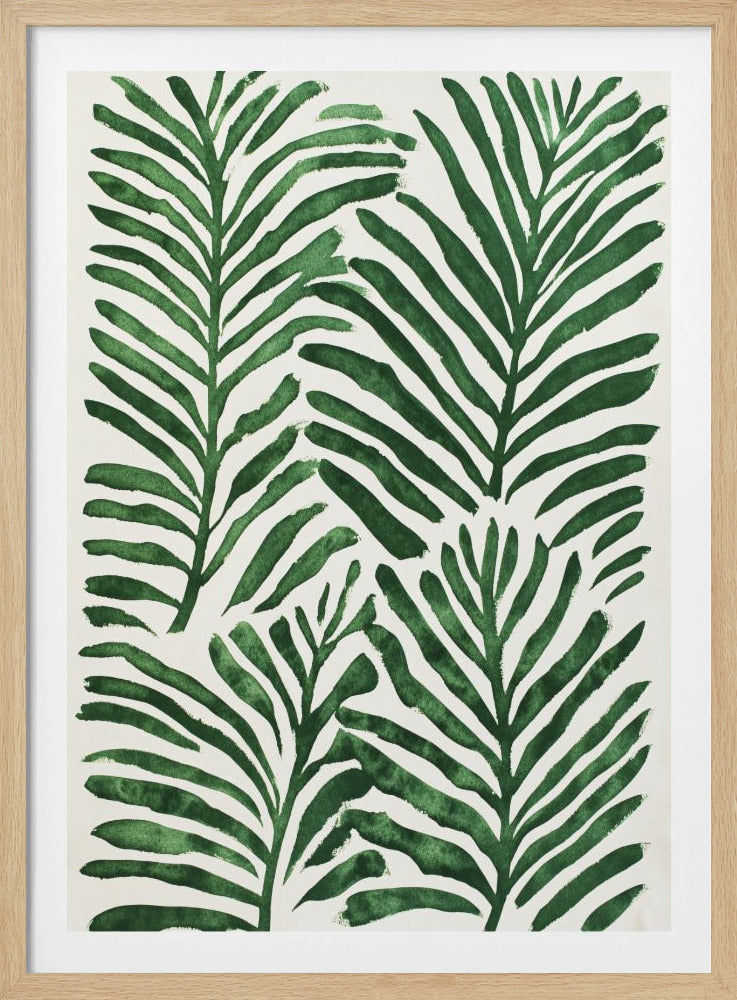 Groene bladeren | Poster