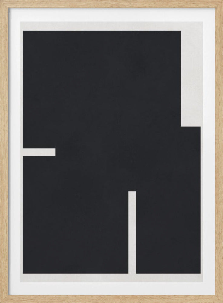 Zwart-wit geometrie 4 | Poster