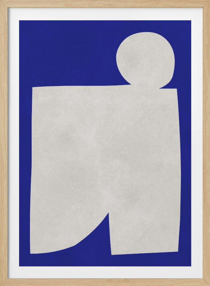 Blauw-witte kunst 2 | Poster