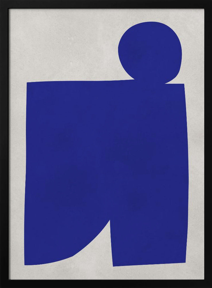 Blauw-witte kunst 1 | Poster