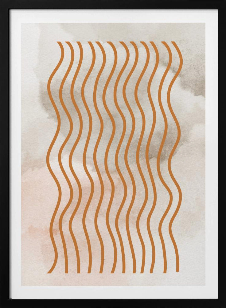 Harmonie van gebogen lijnen | Poster