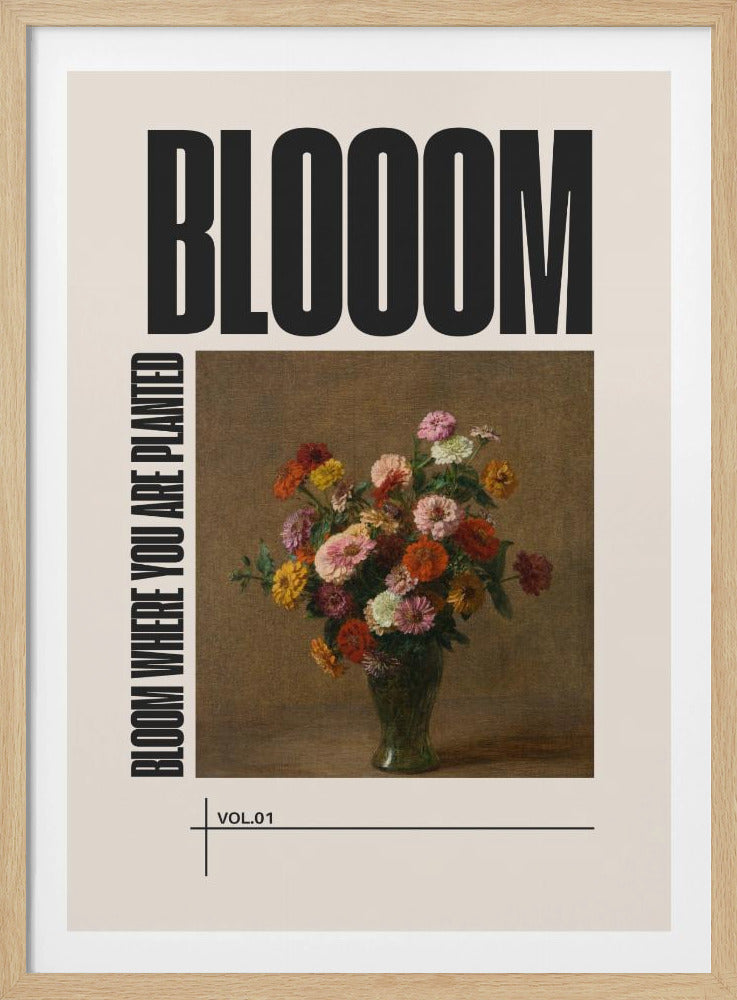 Bloei waar je geplant bent | Poster