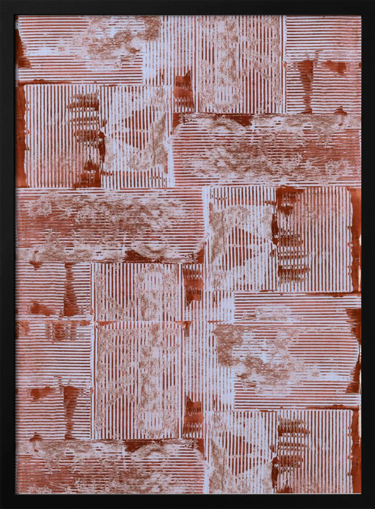 Cinnaber Zachte Lijnen Textuur Nr. 2 Print | Poster