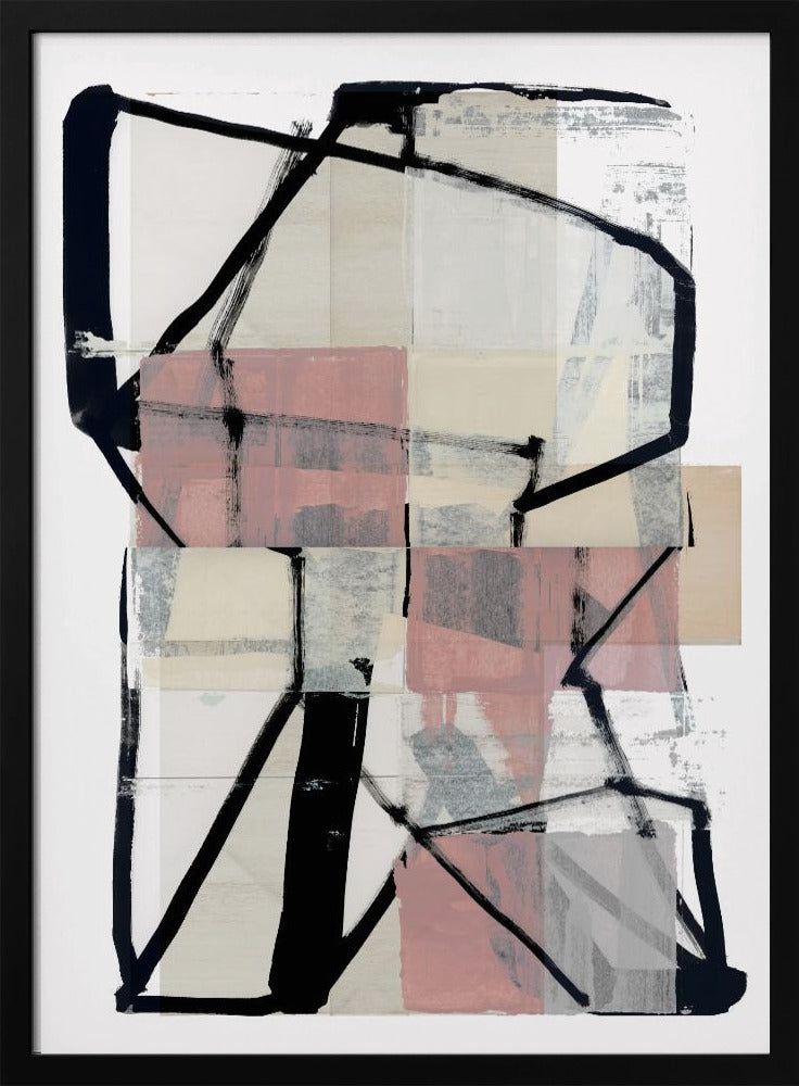 Lijnkunst Patchwork Print No2 | Poster