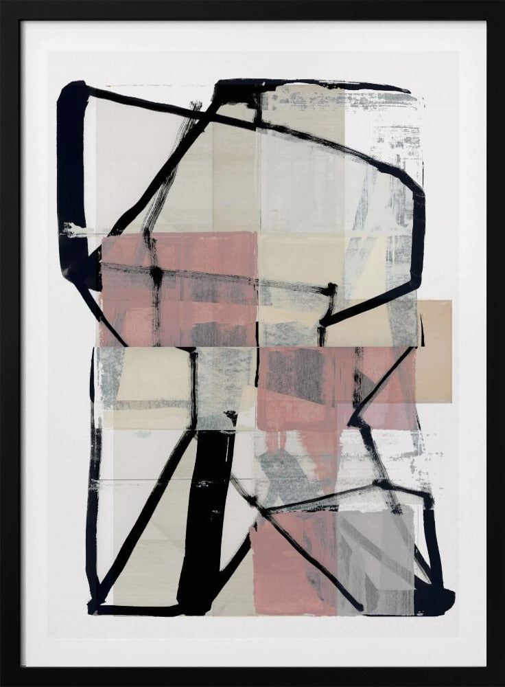 Lijnkunst Patchwork Print No2 | Poster