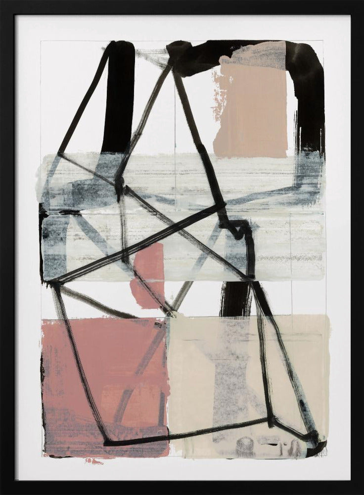 Lijnkunst Patchwork Print Nr. 1 | Poster
