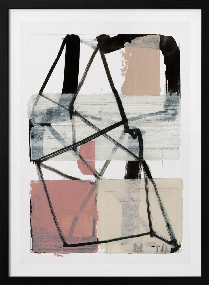 Lijnkunst Patchwork Print Nr. 1 | Poster