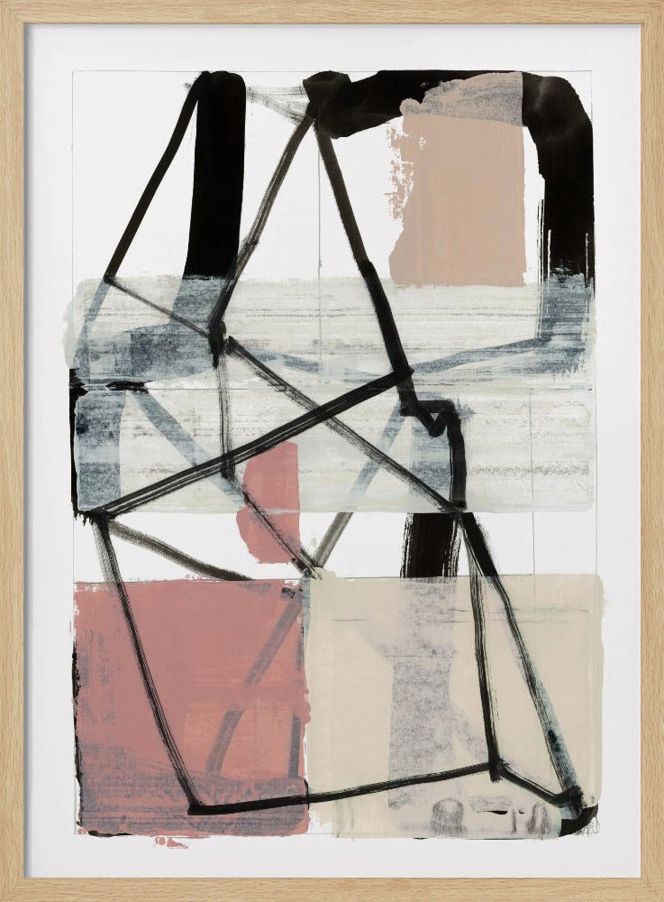 Lijnkunst Patchwork Print Nr. 1 | Poster