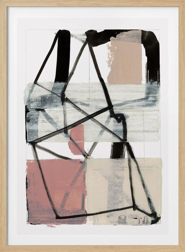 Lijnkunst Patchwork Print Nr. 1 | Poster