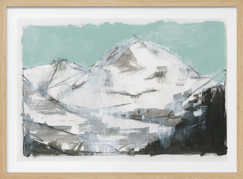 Witte Bergen Print nr. 2 | Poster