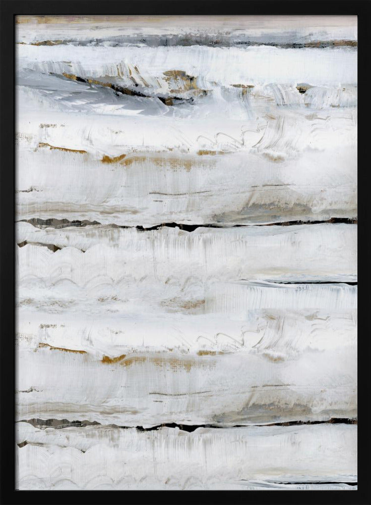 Abstract Zachte Witten 3 | Poster