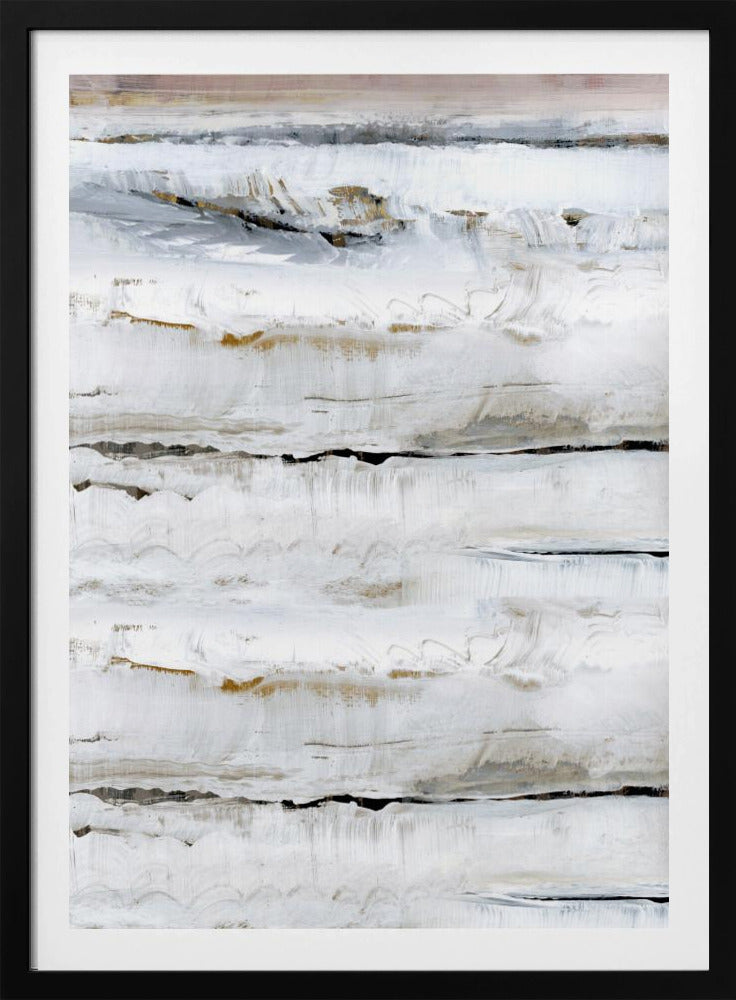 Abstract Zachte Witten 3 | Poster