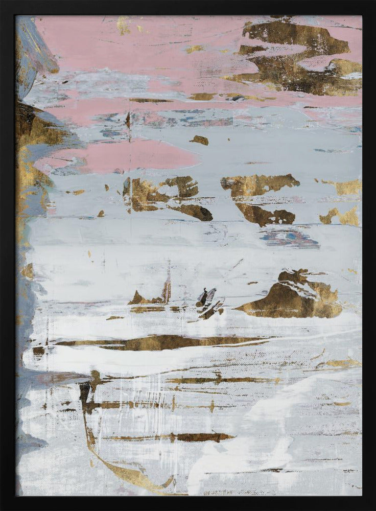 Abstract Zachte Witten 2 | Poster