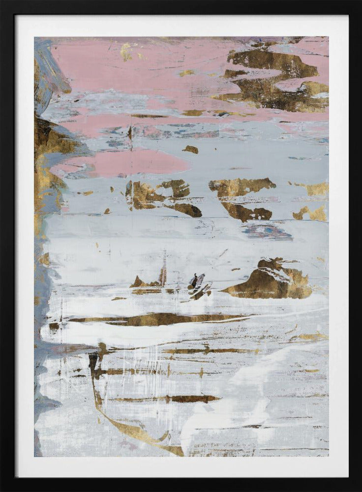 Abstract Zachte Witten 2 | Poster