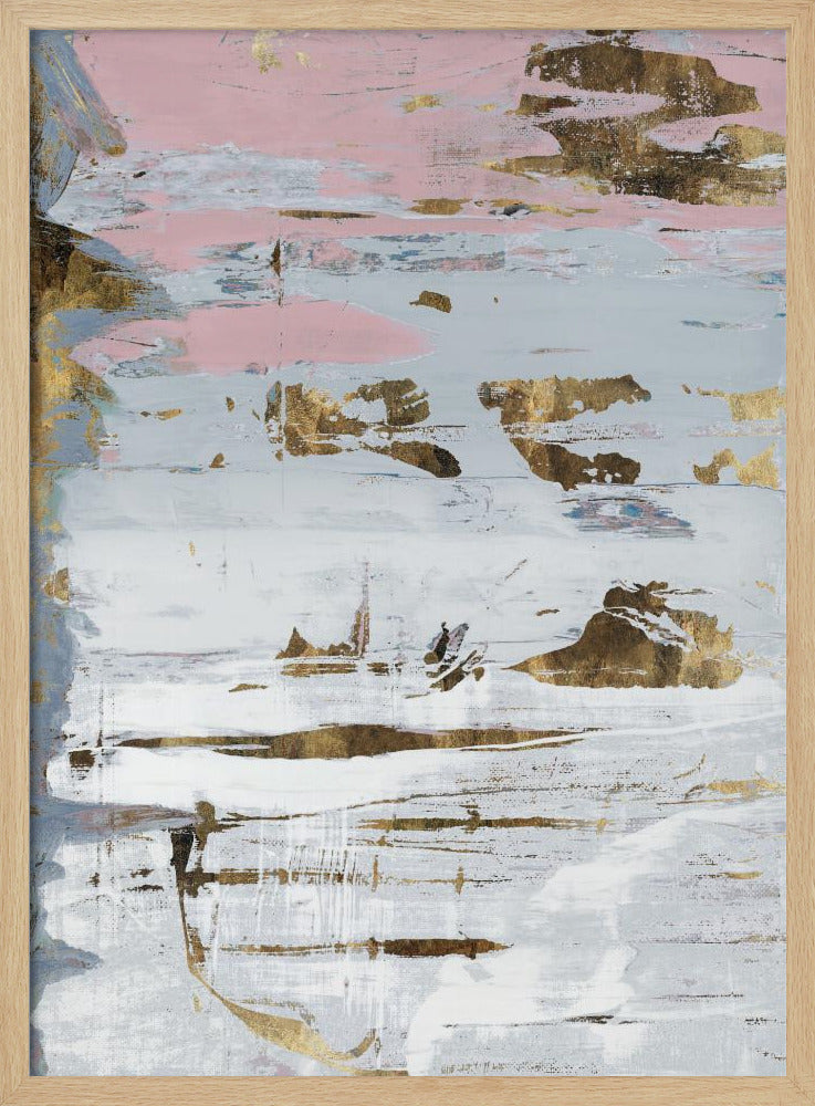 Abstract Zachte Witten 2 | Poster