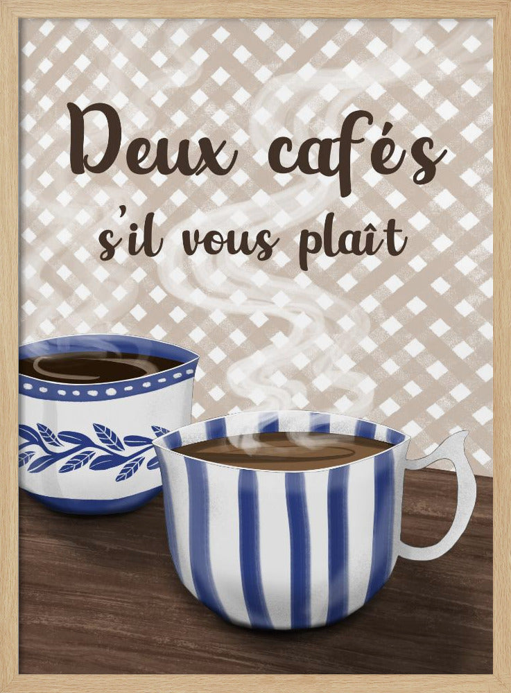 Twee koffie alstublieft | Poster
