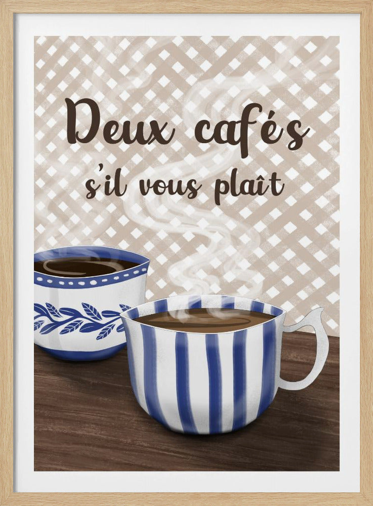 Twee koffie alstublieft | Poster