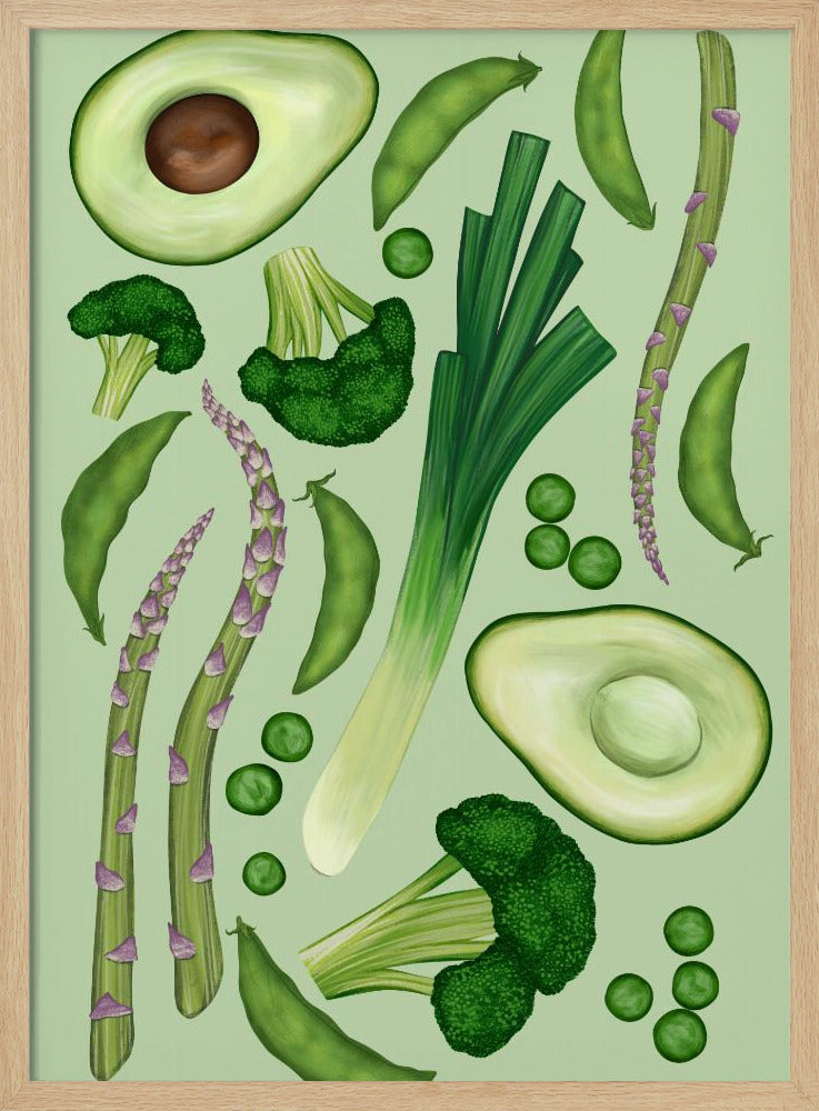 Groene groenten | Poster
