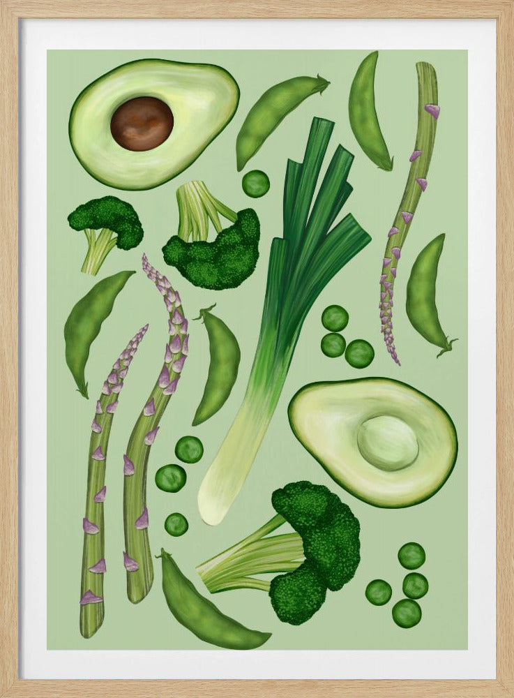 Groene groenten | Poster
