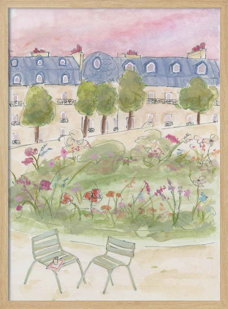 Parijse tuin | Poster