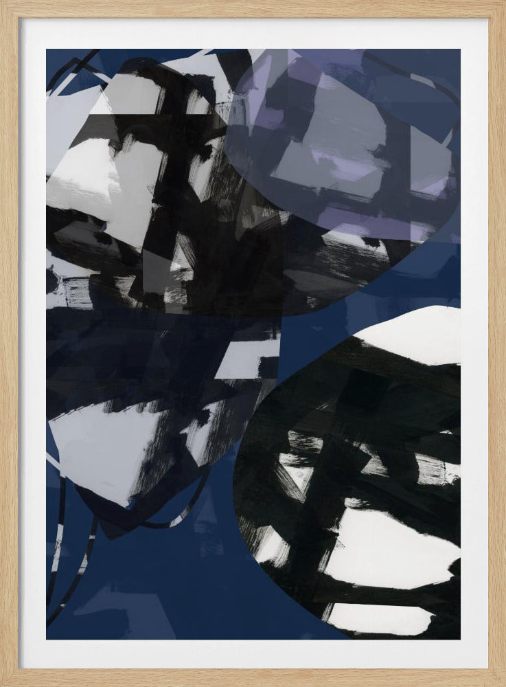 Donkerblauwe Schoonheid nr. 3 | Poster