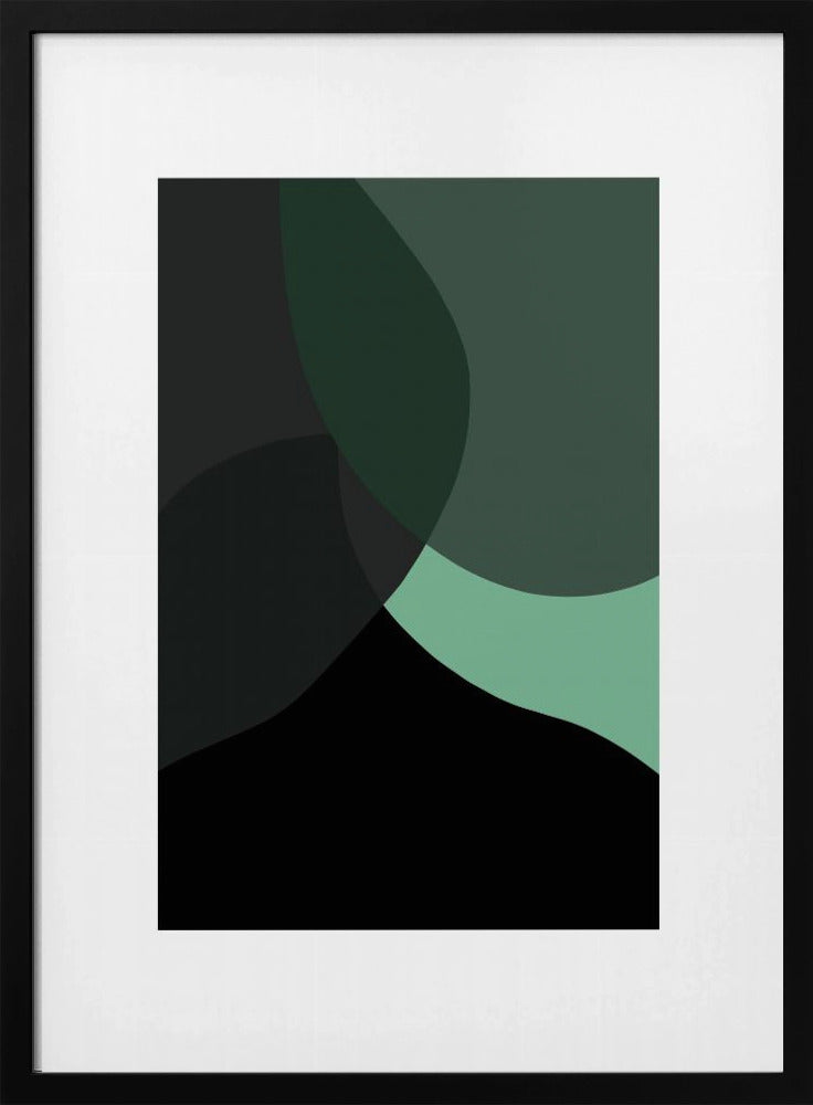 Abstracte zwarte vormen 3 | Poster