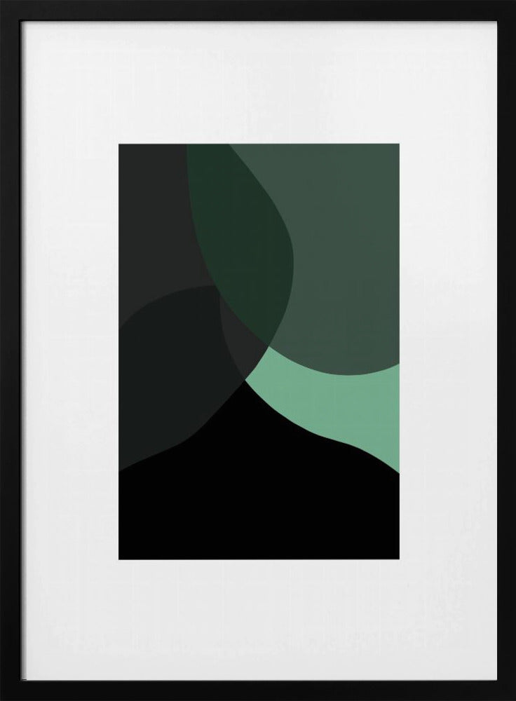 Abstracte zwarte vormen 3 | Poster
