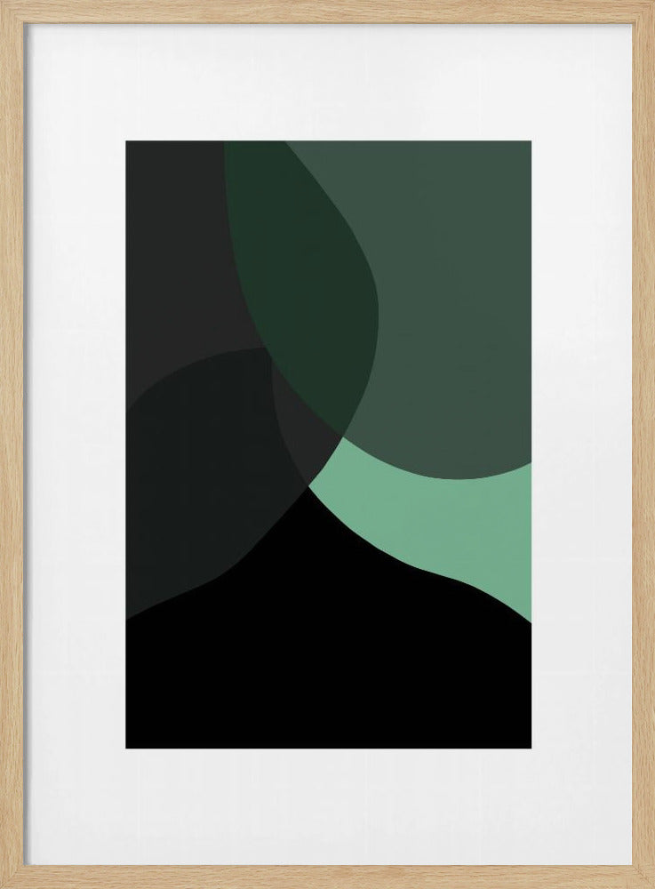 Abstracte zwarte vormen 3 | Poster