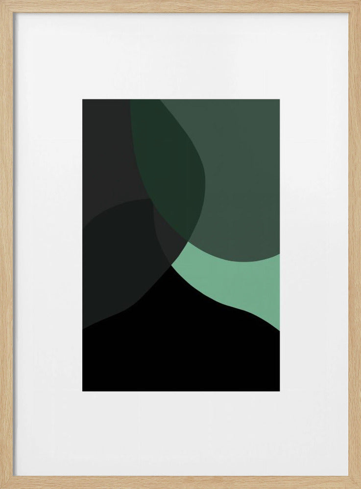 Abstracte zwarte vormen 3 | Poster