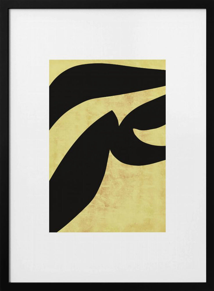 Abstracte zwarte vormen print nr. 1 | Poster