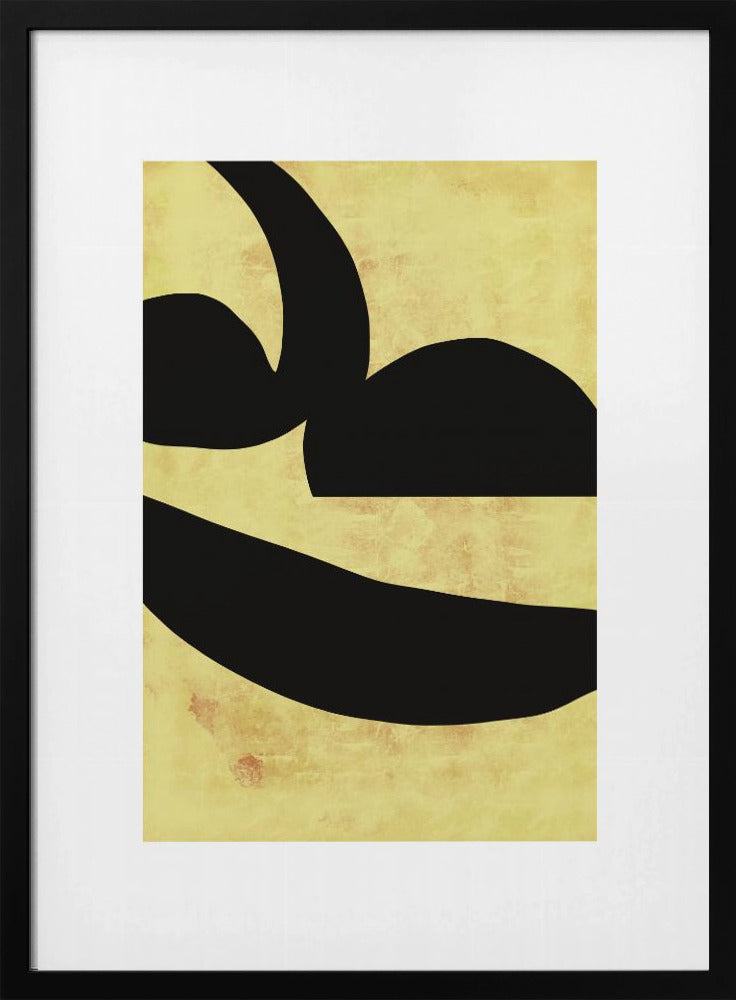 Abstracte zwarte vormen print nr. 2 | Poster