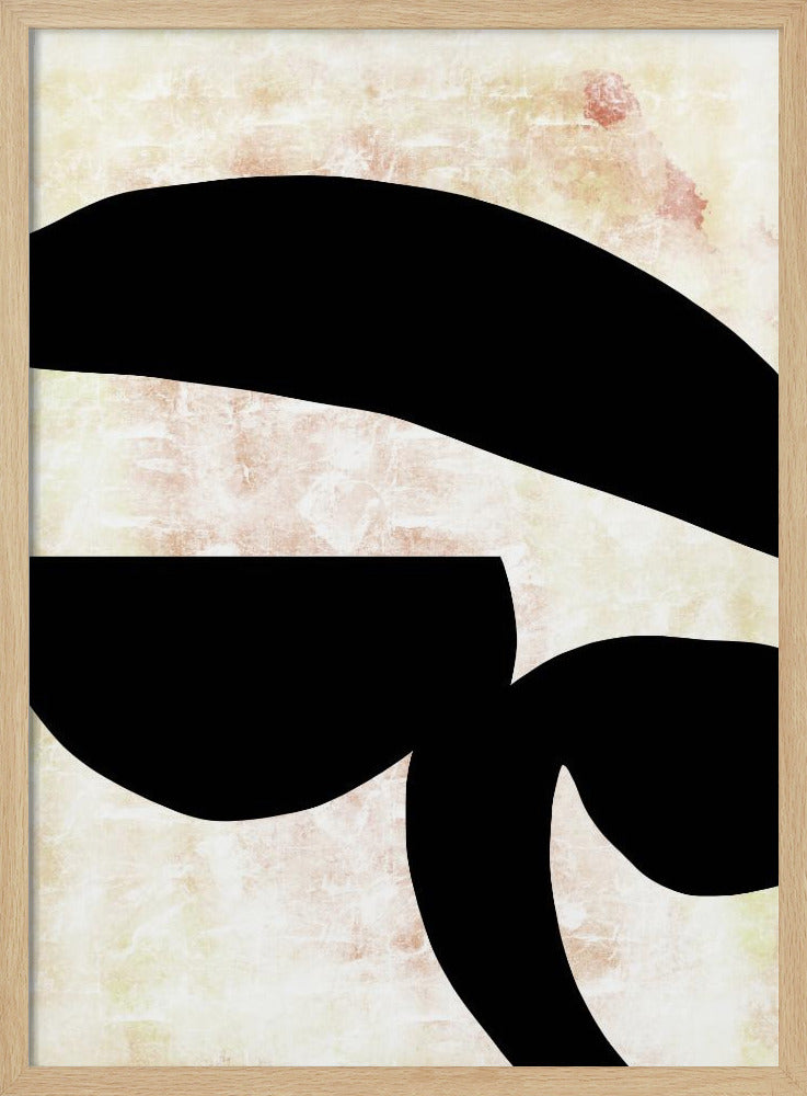Abstracte zwarte vormen print nr. 4 | Poster