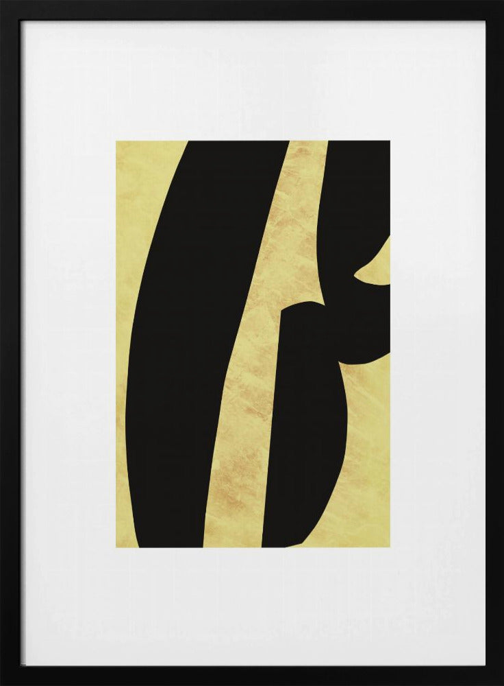 Abstracte zwarte vormen print nr. 5 | Poster