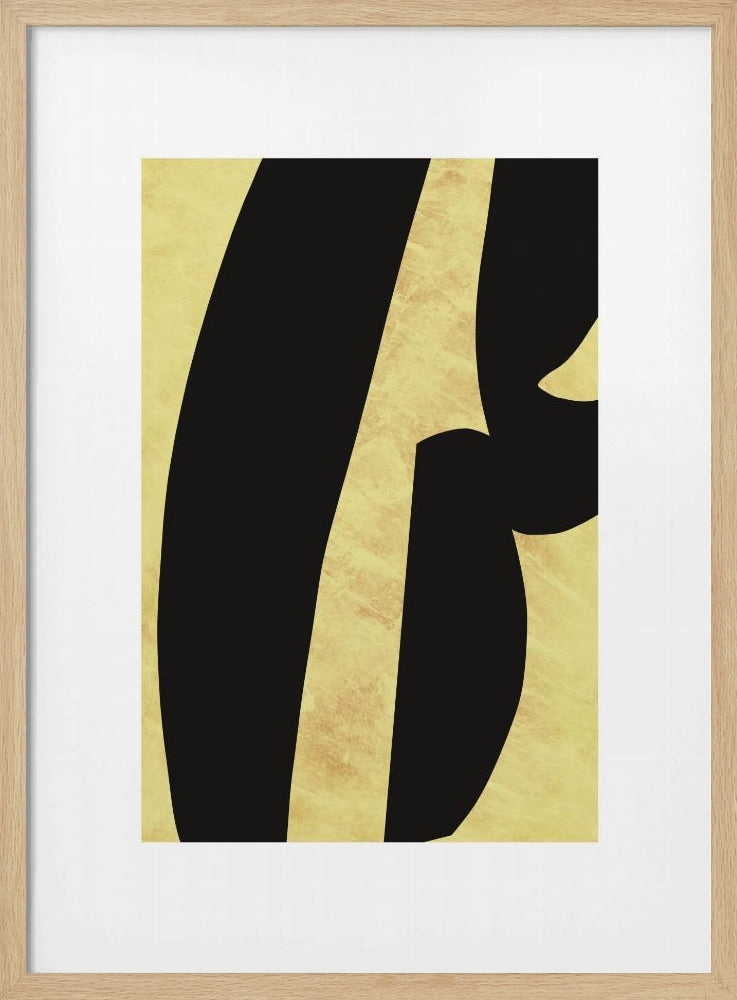 Abstracte zwarte vormen print nr. 5 | Poster