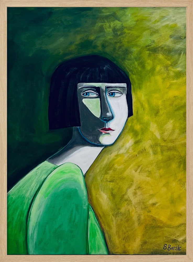 De vrouw die terugkijkt | Poster