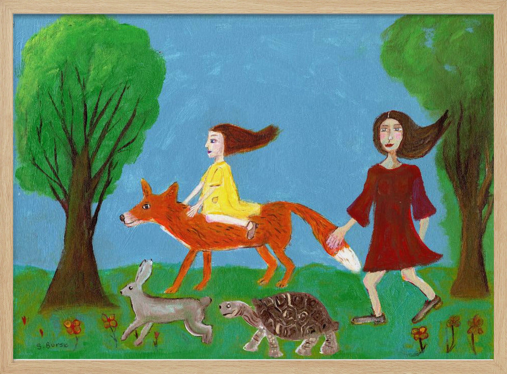 Wandeling in het bos | Poster