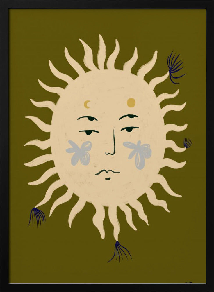 Het serene gezicht van de zon | Poster