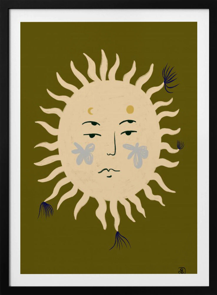 Het serene gezicht van de zon | Poster