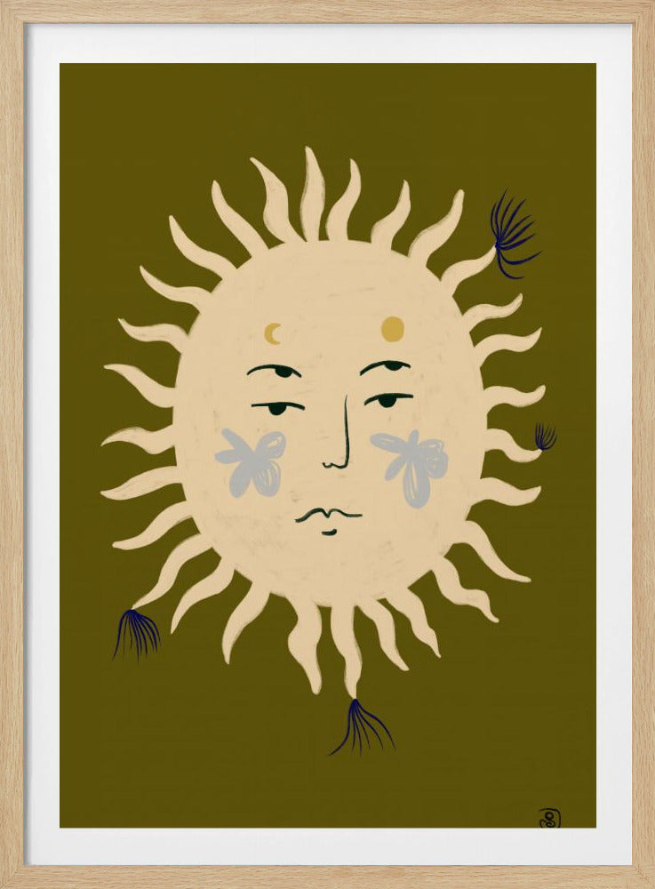 Het serene gezicht van de zon | Poster