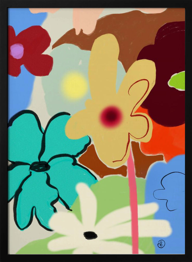 LUIDE BLOEMEN DANSEN | Poster