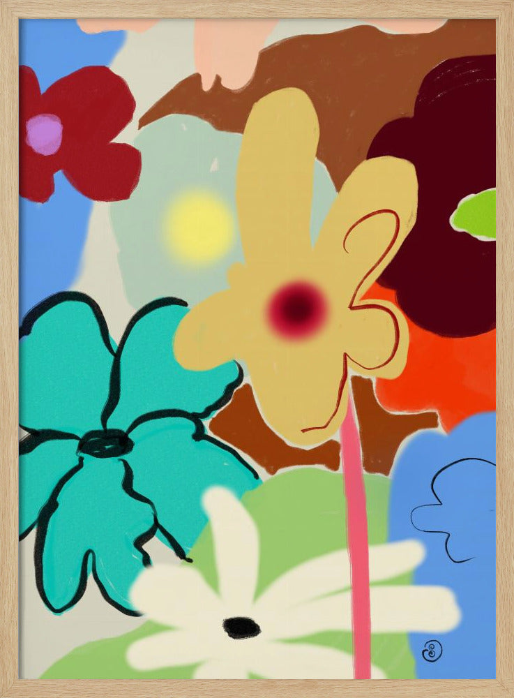 LUIDE BLOEMEN DANSEN | Poster