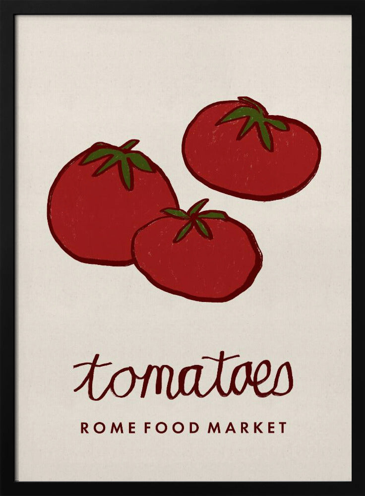 Food Art - Tomatenmarkt Rome | Poster
