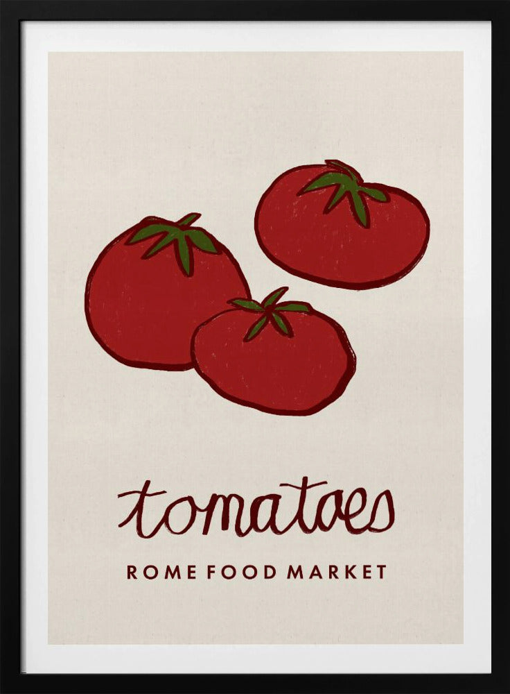 Food Art - Tomatenmarkt Rome | Poster